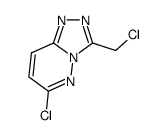 6-chloro-3-chloromethyl-1,2,4-triazolo[4,3-b]pyridazine Structure