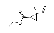 ethyl cis-2-vinyl-2-methylcyclopropanecarboxylate Structure