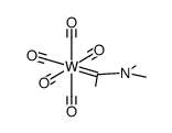 (dimethylamino(methyl))carbene(pentacarbonyl)tungsten(0) Structure