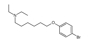 6-(4-bromophenoxy)-N,N-diethylhexan-1-amine结构式