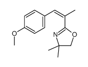 2-[(E)-1-(4-methoxyphenyl)prop-1-en-2-yl]-4,4-dimethyl-5H-1,3-oxazole结构式