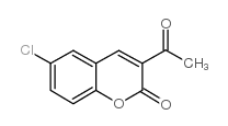 3-acetyl-6-chloro-chromen-2-one Structure