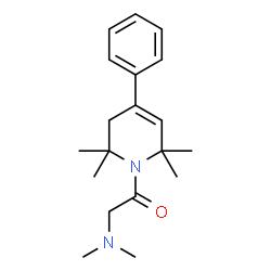 1,2,3,6-Tetrahydro-1-(N,N-dimethylglycyl)-4-phenyl-2,2,6,6-tetramethylpyridine structure
