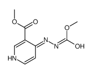 4-[2-(Methoxycarbonyl)hydrazino]-3-pyridinecarboxylic acid methyl ester structure