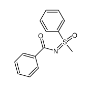 N-Benzoyl-S-phenyl-S-methylsulfoximine Structure
