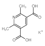 3,5-Pyridinedicarboxylicacid, 2,6-dimethyl-, potassium salt (1:2) picture