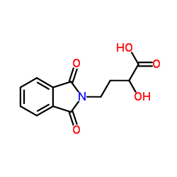 2-HYDROXY-4-(PHTHALIMIDO)BUTANOIC ACID structure