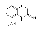4-N-methyl-7H-pyrimido[4,5-b][1,4]thiazine-4,6-diamine结构式