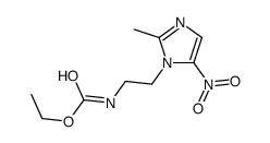 ethyl N-[2-(2-methyl-5-nitroimidazol-1-yl)ethyl]carbamate结构式