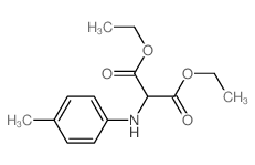 Propanedioic acid,2-[(4-methylphenyl)amino]-, 1,3-diethyl ester structure