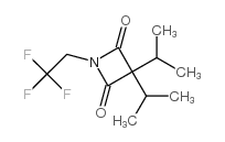 2,4-Azetidinedione, 3,3-bis(1-methylethyl)-1-(2,2,2-trifluoroethyl)-结构式