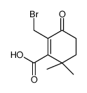 2-(bromomethyl)-6,6-dimethyl-3-oxocyclohexene-1-carboxylic acid Structure