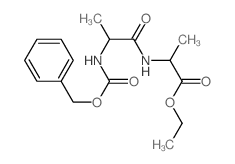 ethyl 2-[2-(phenylmethoxycarbonylamino)propanoylamino]propanoate Structure