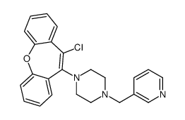 1-(5-chlorobenzo[b][1]benzoxepin-6-yl)-4-(pyridin-3-ylmethyl)piperazine结构式