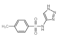Benzenesulfonamide, 4-methyl-N-1H-1,2,3-triazol-5-yl-结构式