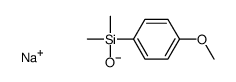 SODIUM DIMETHYL(4-METHOXYPHENYL)SILANOLATE结构式