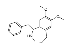 1-benzyl-7,8-dimethoxy-2,3,4,5-tetrahydro-1H-2-benzazepine Structure