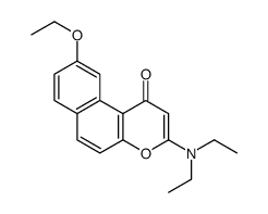 3-(diethylamino)-9-ethoxybenzo[f]chromen-1-one Structure