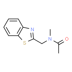 Acetamide, N-(2-benzothiazolylmethyl)-N-methyl- (9CI) structure
