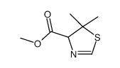 methyl 5,5-dimethyl-4H-1,3-thiazole-4-carboxylate结构式