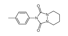 2-(4-methylphenyl)-5,6,7,8-tetrahydro-[1,2,4]triazolo[1,2-a]pyridazine-1,3-dione结构式