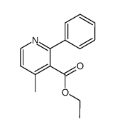ethyl 2-phenyl-4-methyl-3-pyridinecarboxylate Structure