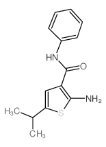 3-Thiophenecarboxamide,2-amino-5-(1-methylethyl)-N-phenyl-(9CI) Structure