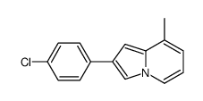 Indolizine, 2-(4-chlorophenyl)-8-methyl- (9CI)结构式