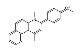 3-(4-methoxyphenyl)-1,4-dimethylbenzo[f]quinolin-4-ium结构式