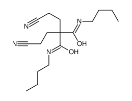 N,N'-dibutyl-2,2-bis(2-cyanoethyl)propanediamide Structure