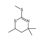 4,4,6-trimethyl-2-methylsulfanyl-5,6-dihydro-1,3-thiazine结构式