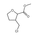 methyl 3-chloromethyl-2-tetrahydrofurancarboxylate结构式