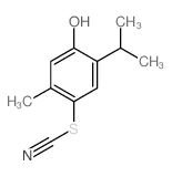 5-methyl-2-propan-2-yl-4-thiocyanato-phenol结构式