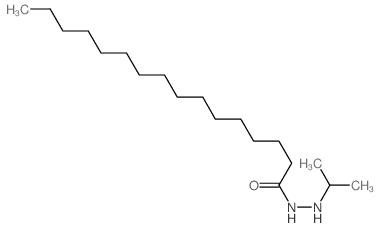 Hexadecanoic acid, 2- (1-methylethyl)hydrazide Structure