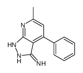 6-methyl-4-phenyl-2H-pyrazolo[3,4-b]pyridin-3-amine结构式