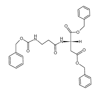 N-Carbobenzoxy-β-alanyl-L-asparaginsaeuredibenzylester Structure