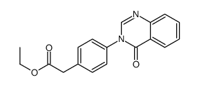 ethyl 2-[4-(4-oxoquinazolin-3-yl)phenyl]acetate Structure