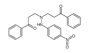 3-[(4-nitroanilino)-(3-oxo-3-phenylpropyl)amino]-1-phenylpropan-1-one结构式