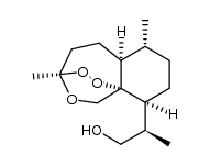 2-(5,9-dimethyl-10,11,13-trioxatricyclo[7.2.2.01,6]tridec-2-yl)propan-1-ol结构式
