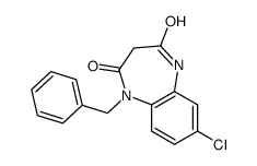 1-benzyl-7-chloro-5H-1,5-benzodiazepine-2,4-dione结构式