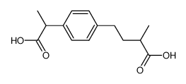 4-[4-(1-carboxyethyl)phenyl]-2-methylbutyric acid Structure