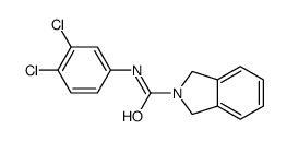 N-(3,4-dichlorophenyl)-1,3-dihydroisoindole-2-carboxamide结构式