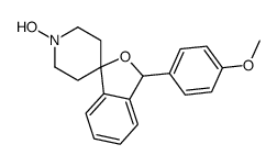 1'-hydroxy-1-(4-methoxyphenyl)spiro[1H-2-benzofuran-3,4'-piperidine]结构式