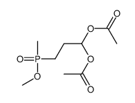 [1-acetyloxy-3-[methoxy(methyl)phosphoryl]propyl] acetate Structure