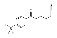6-OXO-6-(4-TRIFLUOROMETHYLPHENYL)HEXANENITRILE structure