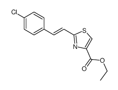 ethyl 2-[2-(4-chlorophenyl)ethenyl]-1,3-thiazole-4-carboxylate Structure