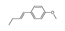 1-butenyl-4-methoxybenzene Structure