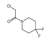Piperidine, 1-(chloroacetyl)-4,4-difluoro- (9CI) Structure