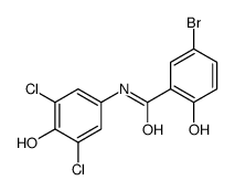 5-bromo-N-(3,5-dichloro-4-hydroxyphenyl)-2-hydroxybenzamide结构式
