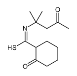 N-(2-methyl-4-oxopentan-2-yl)-2-oxocyclohexane-1-carbothioamide Structure